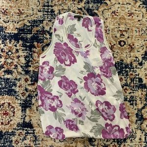 Banana republic purple floral tank